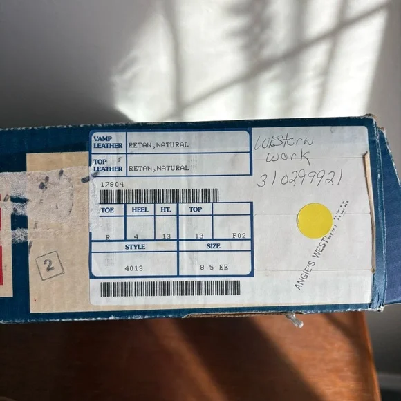 Tony Lama 4013 Brown Leather Western Boots | Men’s 8.5 EE | Discontinued | NWT - Picture 6 of 11